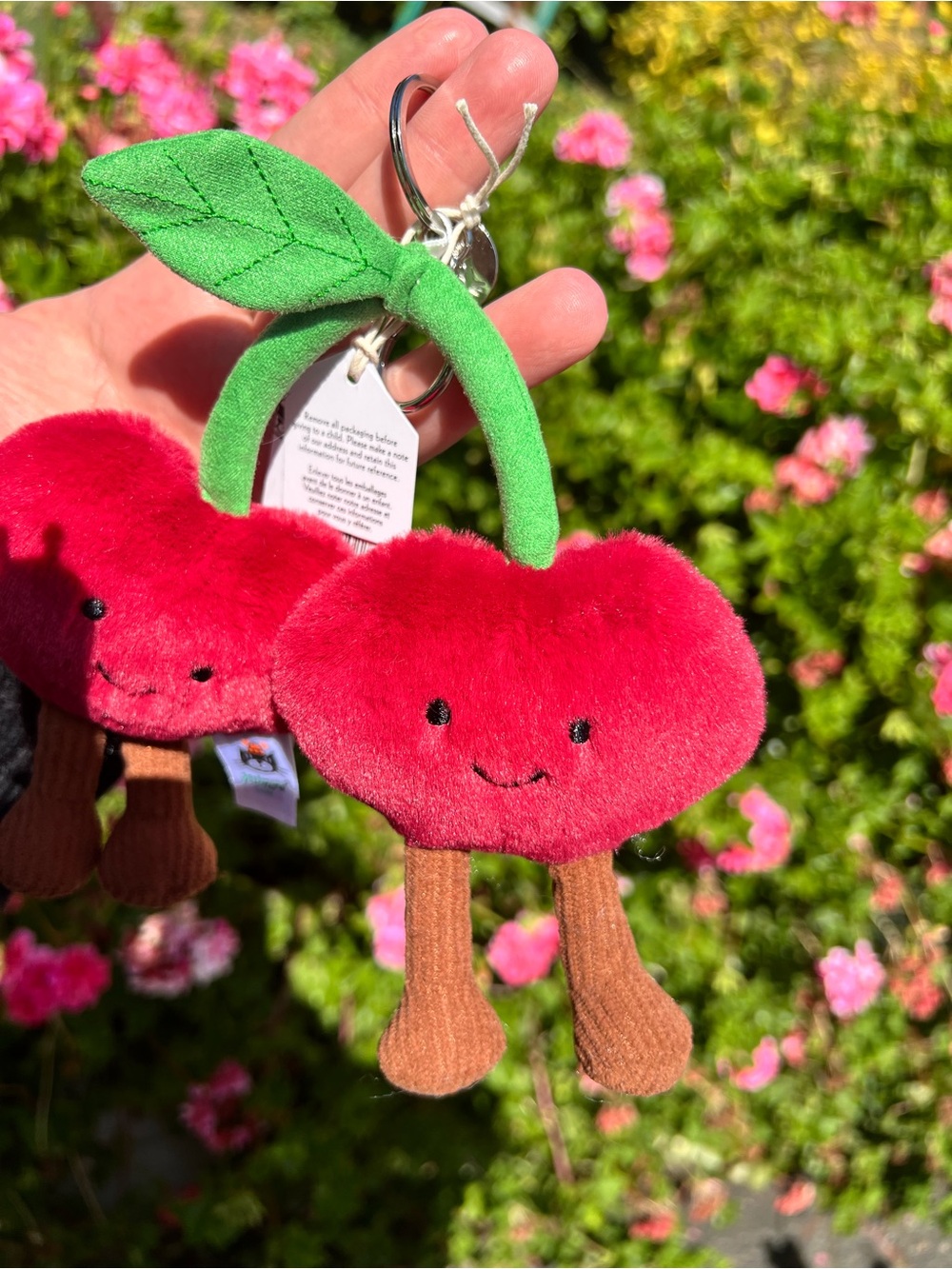 CHERRIES PLUSH KEYCHAIN - Picture 3 of 7